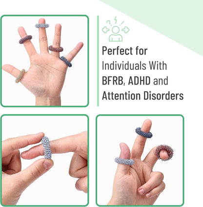 Spiky Sensory Rings - 10 Pack