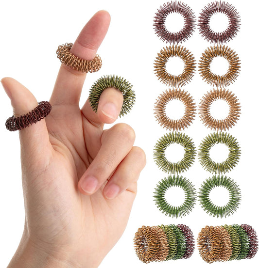 Spiky Sensory Rings - 10 Pack